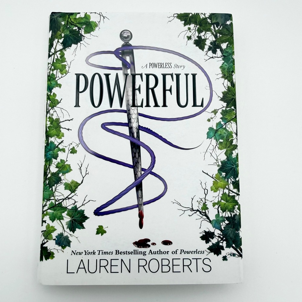 Lauren Roberts Powerful Hardcover Book White YA Fantasy First Edition